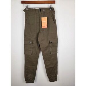 Wondery Isabel 3.0 Outdoor Pants Olive Green Cargo Jogger Belted XXSmall